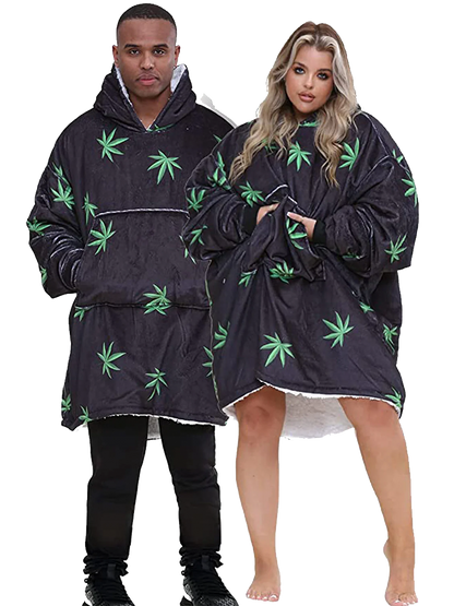 Adult Printed Hoodie Blanket