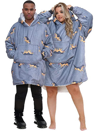 Adult Printed Hoodie Blanket