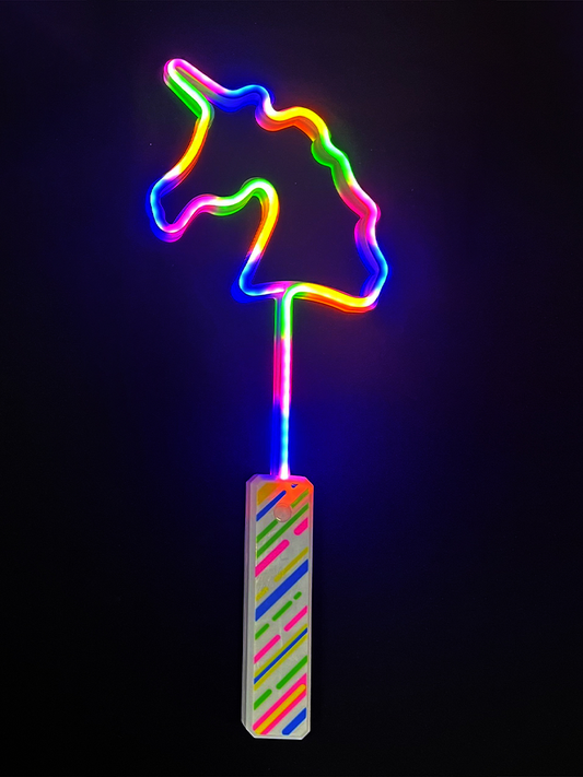Unicorn Shape Light Up Wand (multicolour light)