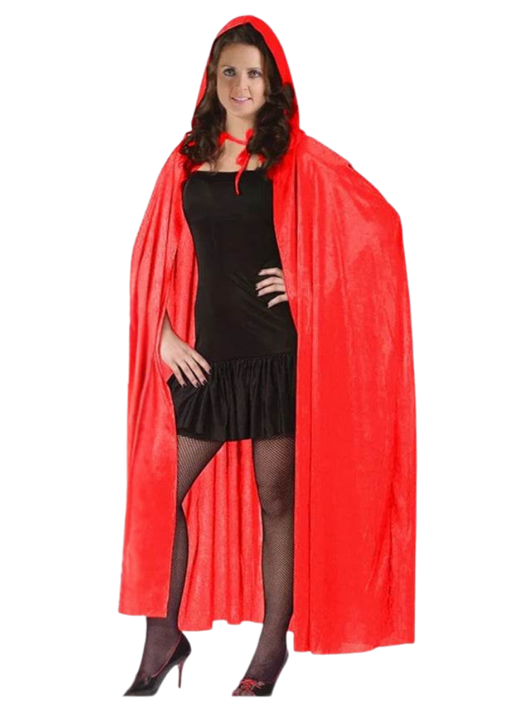 Womens Satin Hooded Group Cape Dresses