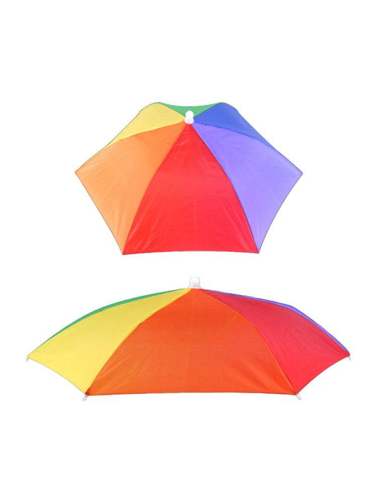 Adult Rainbow Umbrella Hat - thefancydress.co.uk