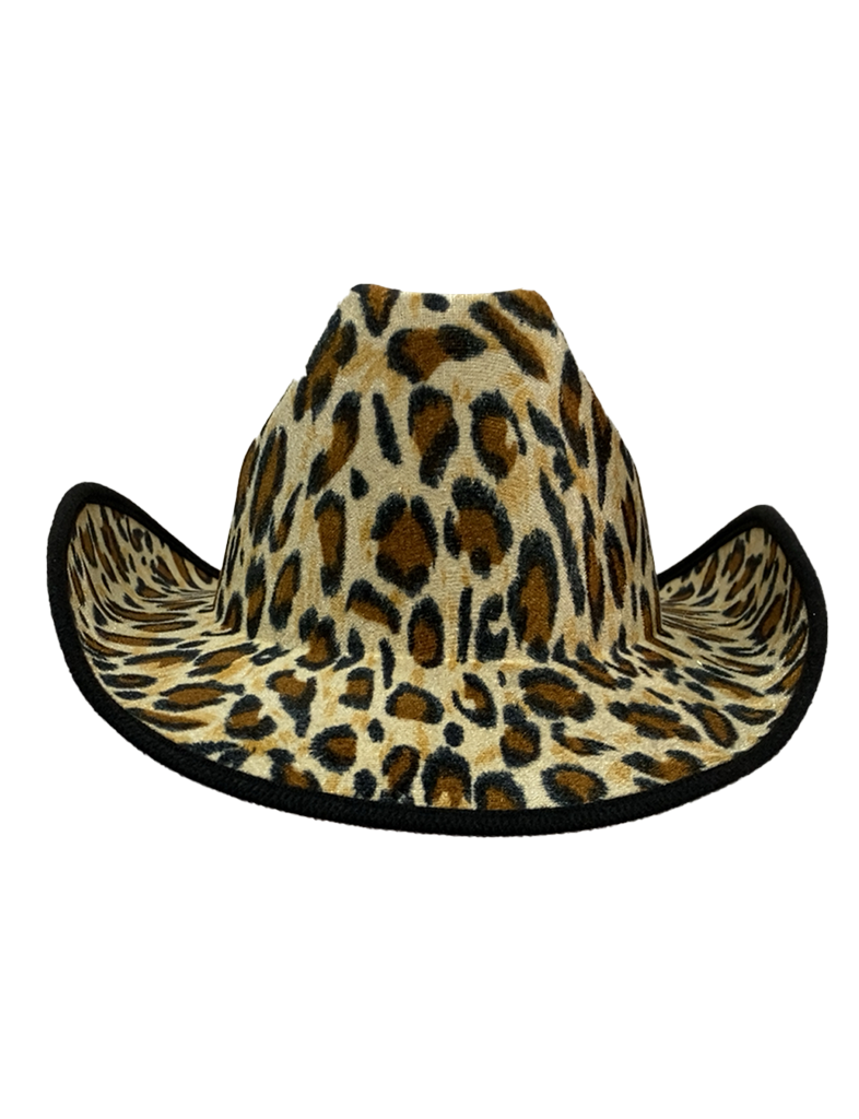 Adult Leopard Print Cowboy Hat Western Head wear