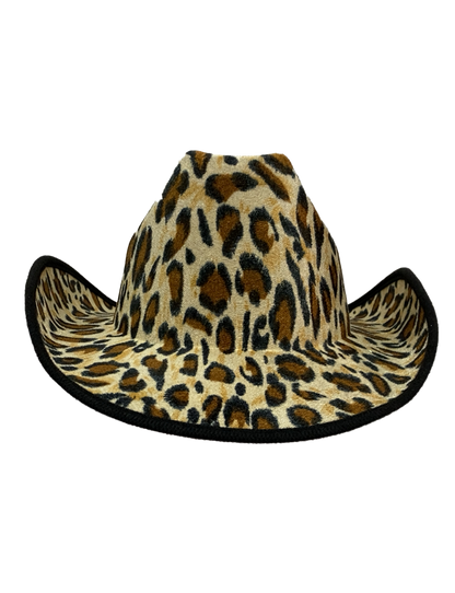 Adult Leopard Print Cowboy Hat Western Head wear