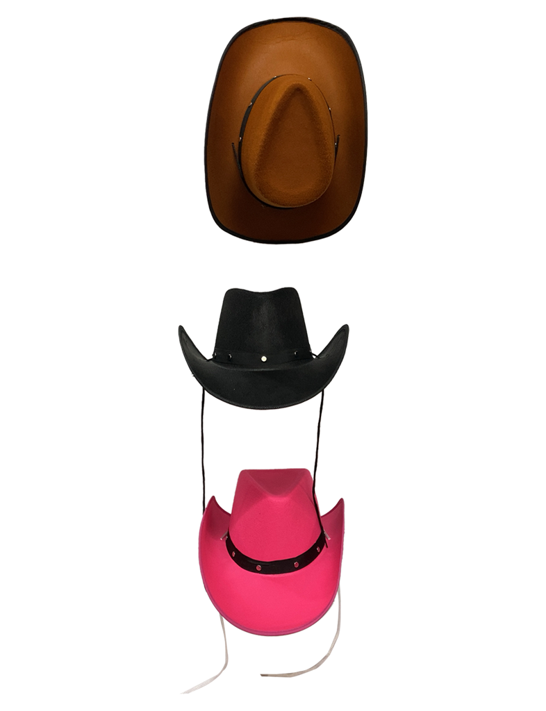 Adult Western Felt Studded Cowboy Hat