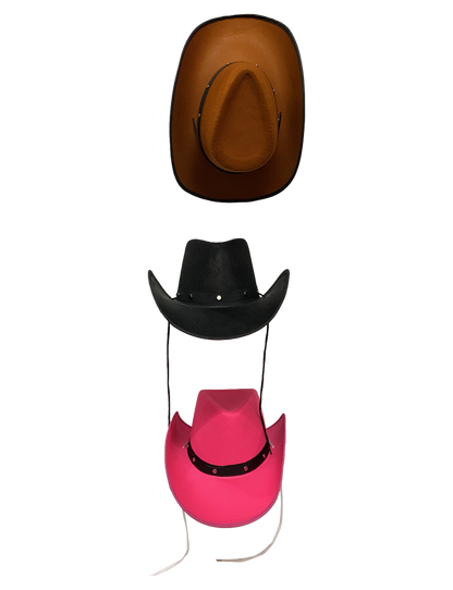 Adult Western Felt Studded Cowboy Hat