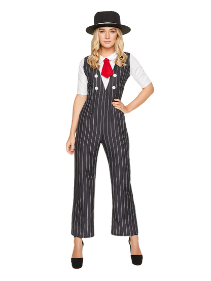 Women's Gangster Mafia Girl Costume