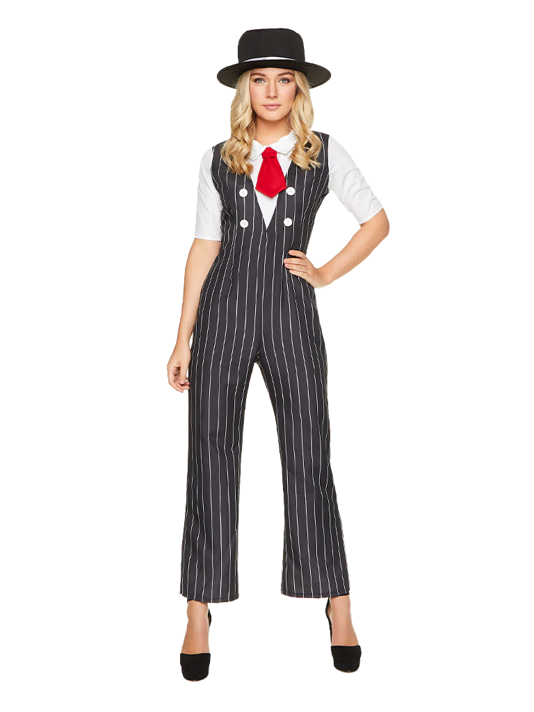 Women's Gangster Mafia Girl Costume