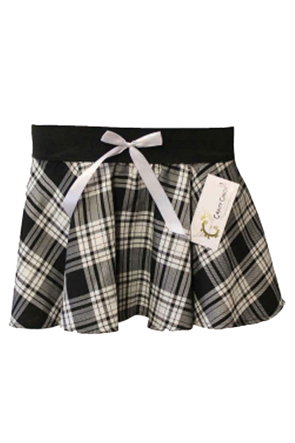 Crazy Chick Tartan Skirt With Bow (9 Inches)