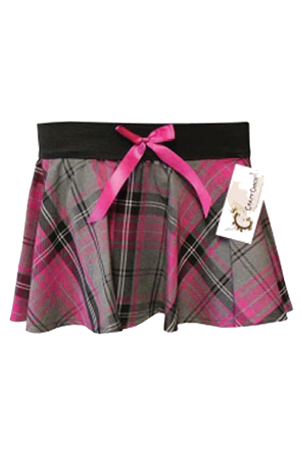 Crazy Chick Tartan Skirt With Bow (9 Inches)