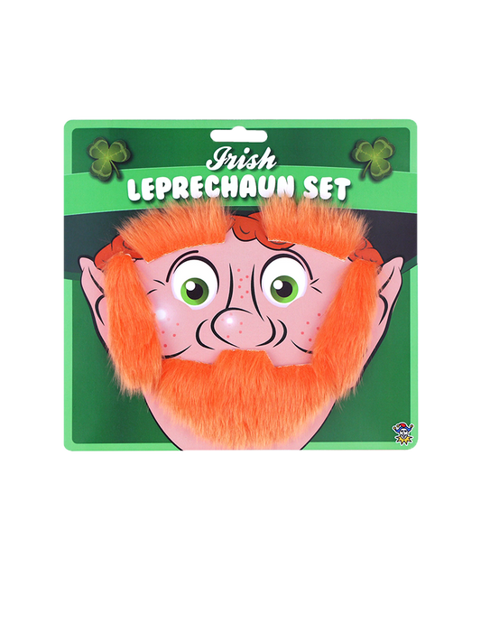 Beard Eyebrows And Sideburns Leprechaun Set