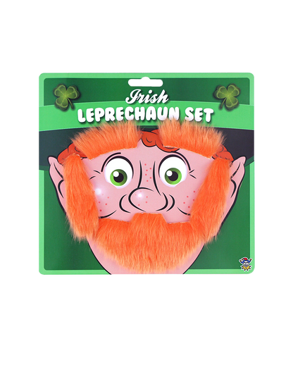 Beard Eyebrows And Sideburns Leprechaun Set