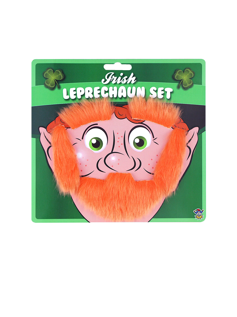 Beard Eyebrows And Sideburns Leprechaun Set