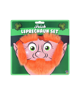 Beard Eyebrows And Sideburns Leprechaun Set