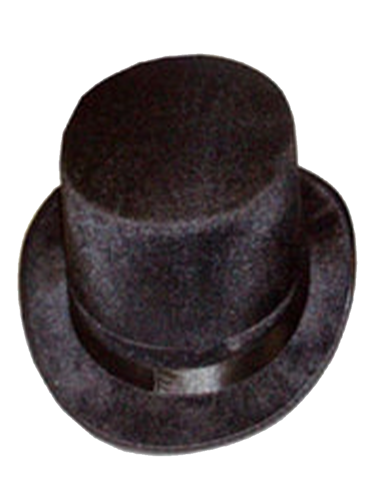 Black Velour Top Hat