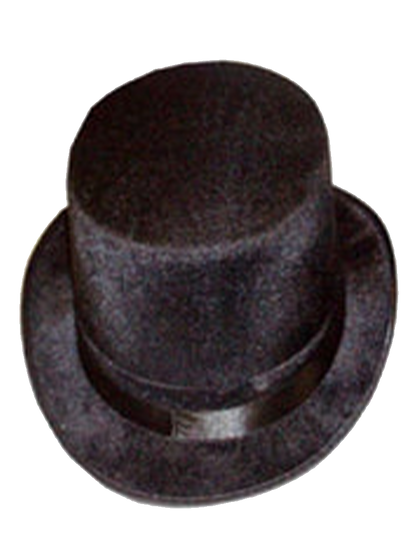 Black Velour Top Hat