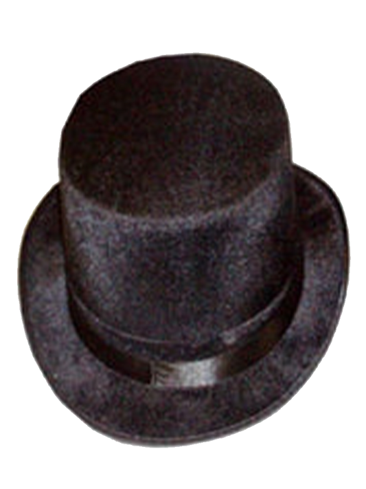 Black Velour Top Hat