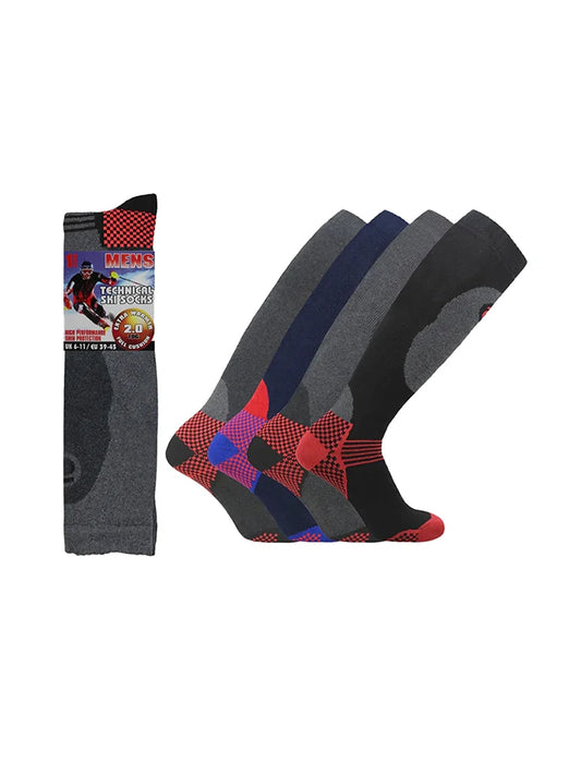 Active Star Men's Technical SKI Full Cushion Long Socks