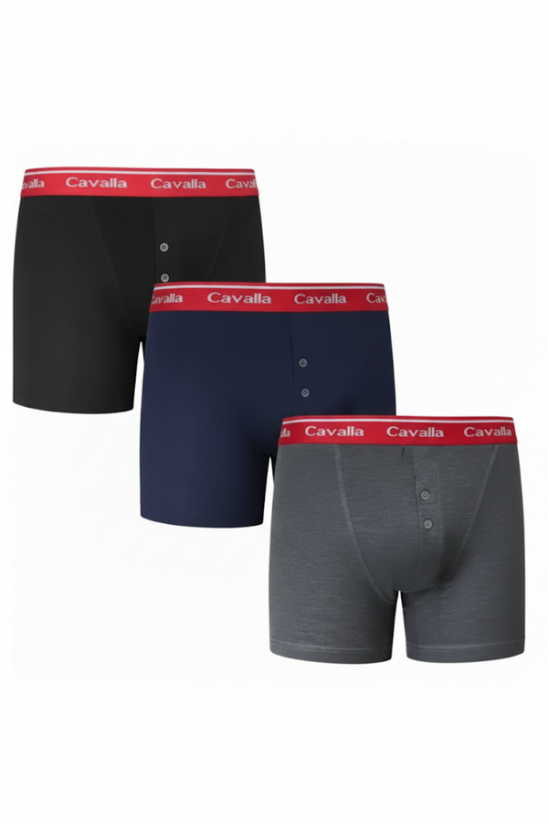 Active Star Men's Red Band Comfort Boxer Shorts 3 Pack