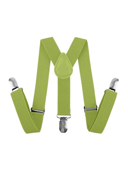 Unisex Adjustable Suspenders Plain Braces - thefancydress.co.uk