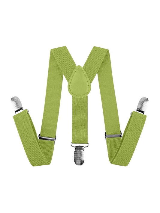 Unisex Adjustable Suspenders Plain Braces - thefancydress.co.uk