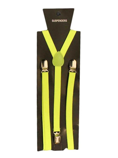 Unisex Adjustable Suspenders Plain Braces - thefancydress.co.uk