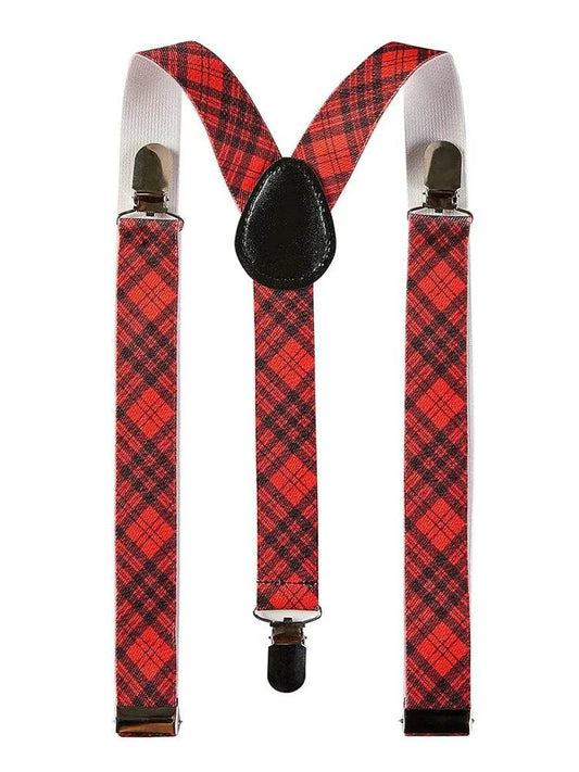 Adjustable Tartan Braces 2.5 cm - thefancydress.co.uk