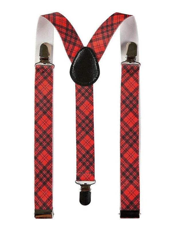 Adjustable Tartan Braces 2.5 cm - thefancydress.co.uk