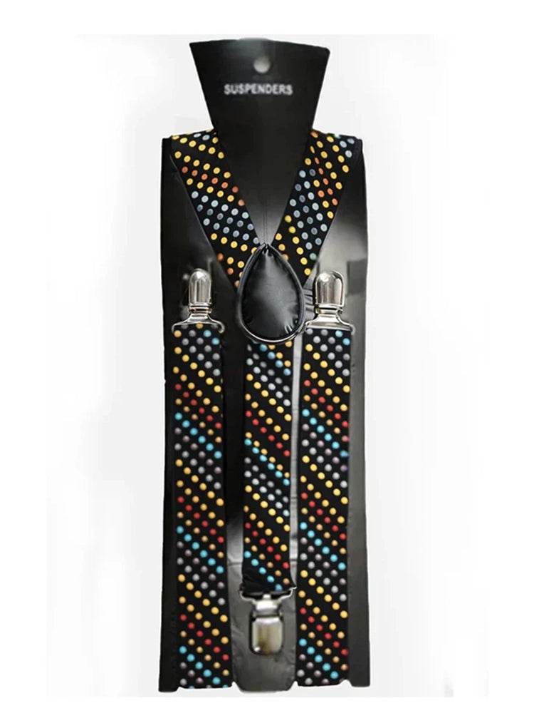 Adult Adjustable Polka Dot Braces 2.5 cm - thefancydress.co.uk