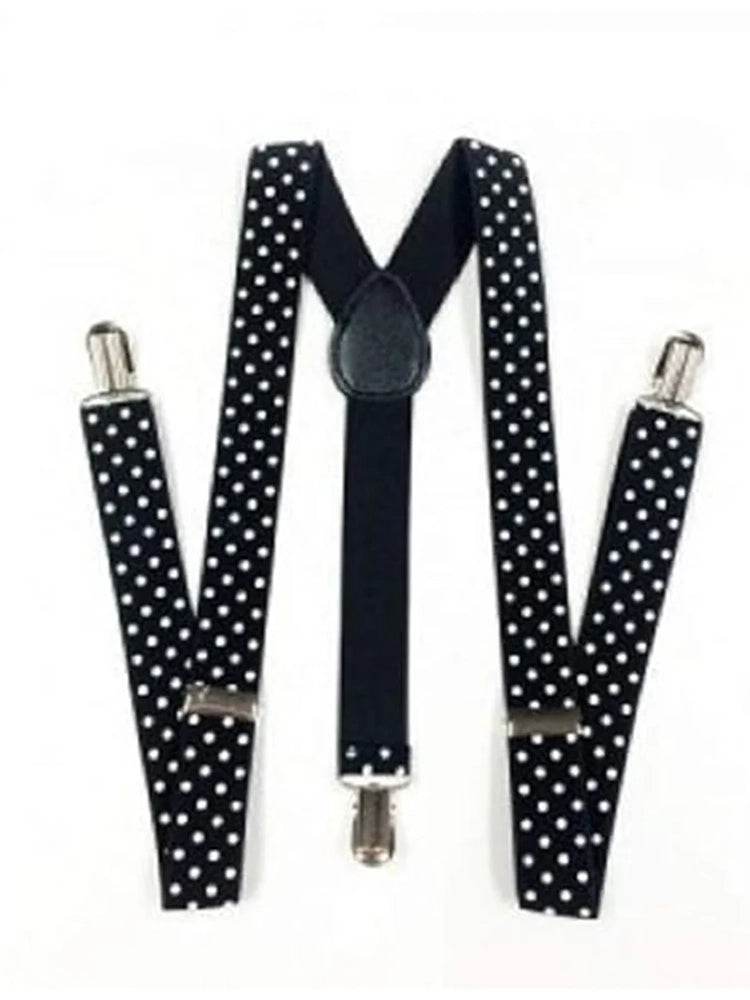 Adult Adjustable Polka Dot Braces 2.5 cm - thefancydress.co.uk