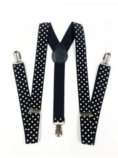 Adult Adjustable Polka Dot Braces 2.5 cm - thefancydress.co.uk