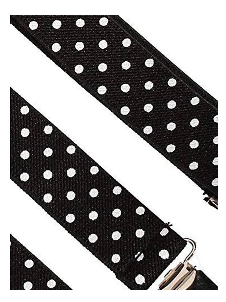 Adult Adjustable Polka Dot Braces 2.5 cm - thefancydress.co.uk