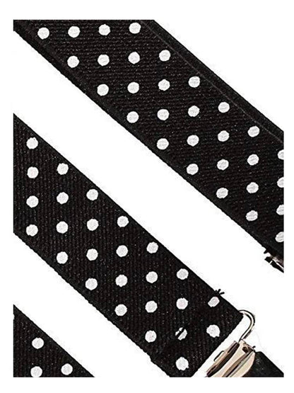 Adult Adjustable Polka Dot Braces 2.5 cm - thefancydress.co.uk