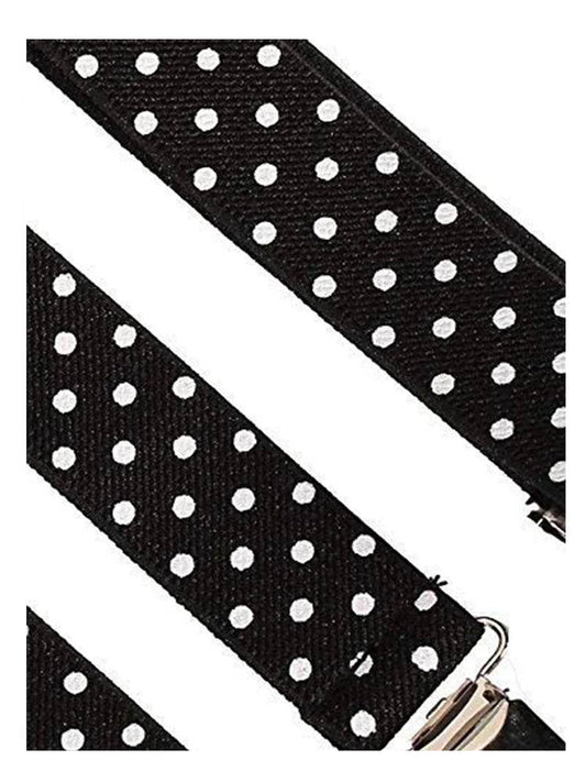 Adult Adjustable Polka Dot Braces 2.5 cm - thefancydress.co.uk