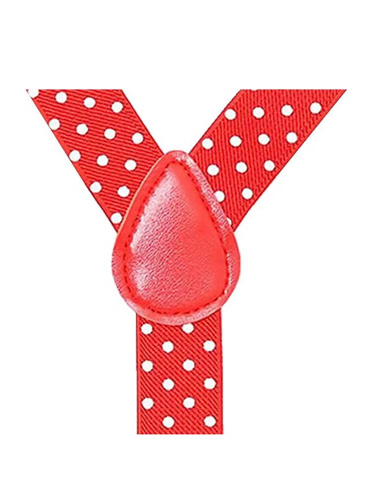Adult Adjustable Polka Dot Braces 2.5 cm - thefancydress.co.uk