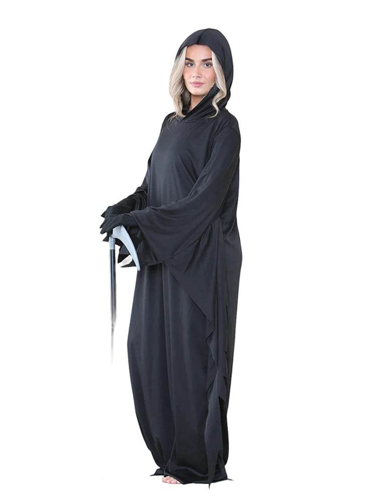 Adult Hooded Cloak Costume With Scythe - thefancydress.co.uk