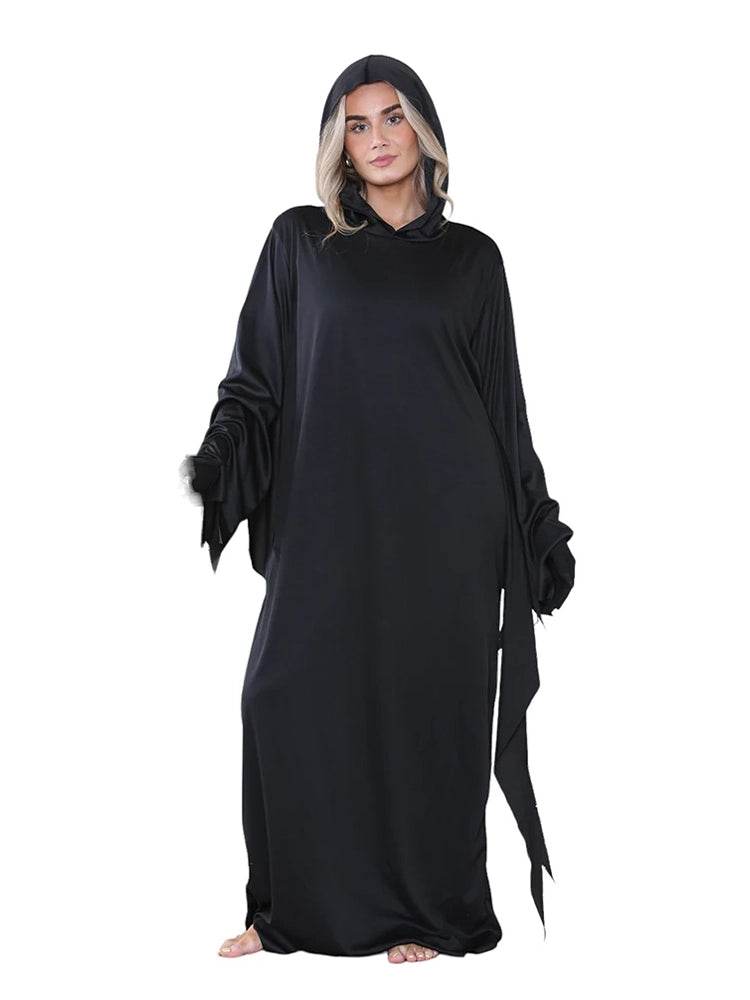 Adult Hooded Cloak Costume With Scythe - thefancydress.co.uk