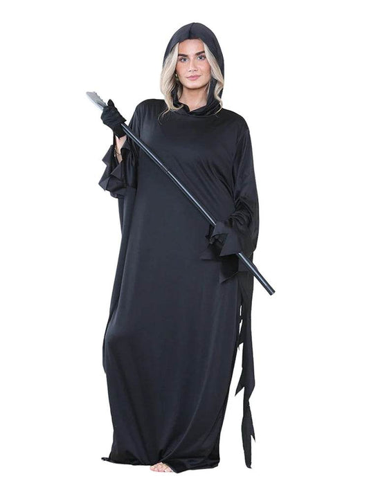 Adult Hooded Cloak Costume With Scythe - thefancydress.co.uk