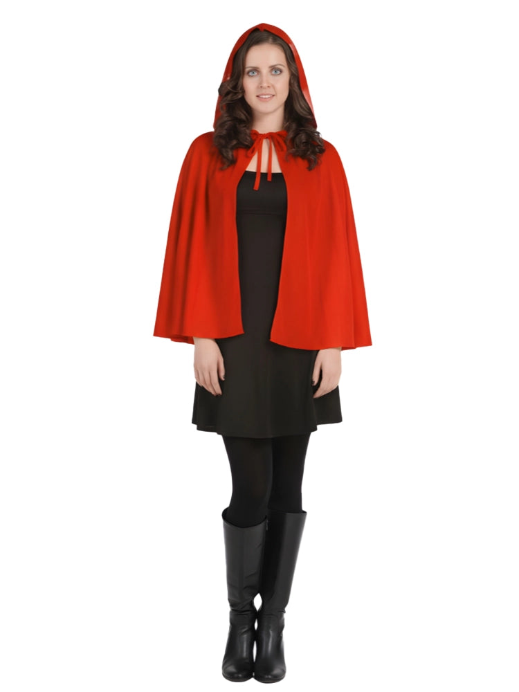 strapless open back dress Adult Red Riding Hood Satin Cape