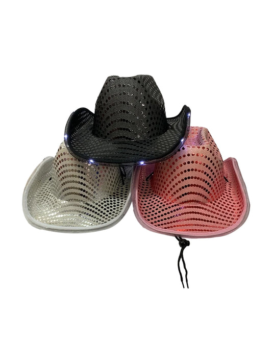 Adult Sequin Cowboy Hat for Party & Festival