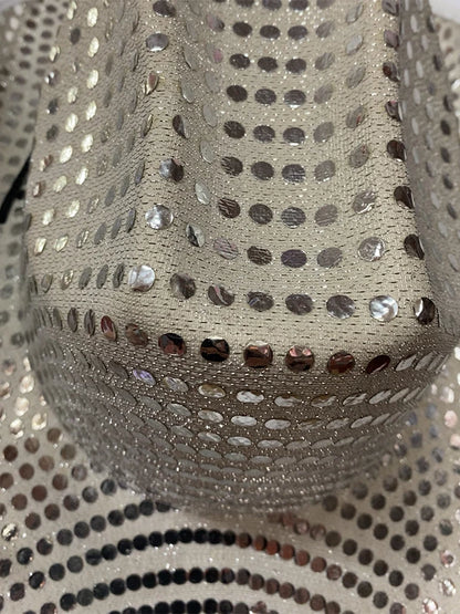 Adult Sequin Cowboy Hat for Party & Festival silver