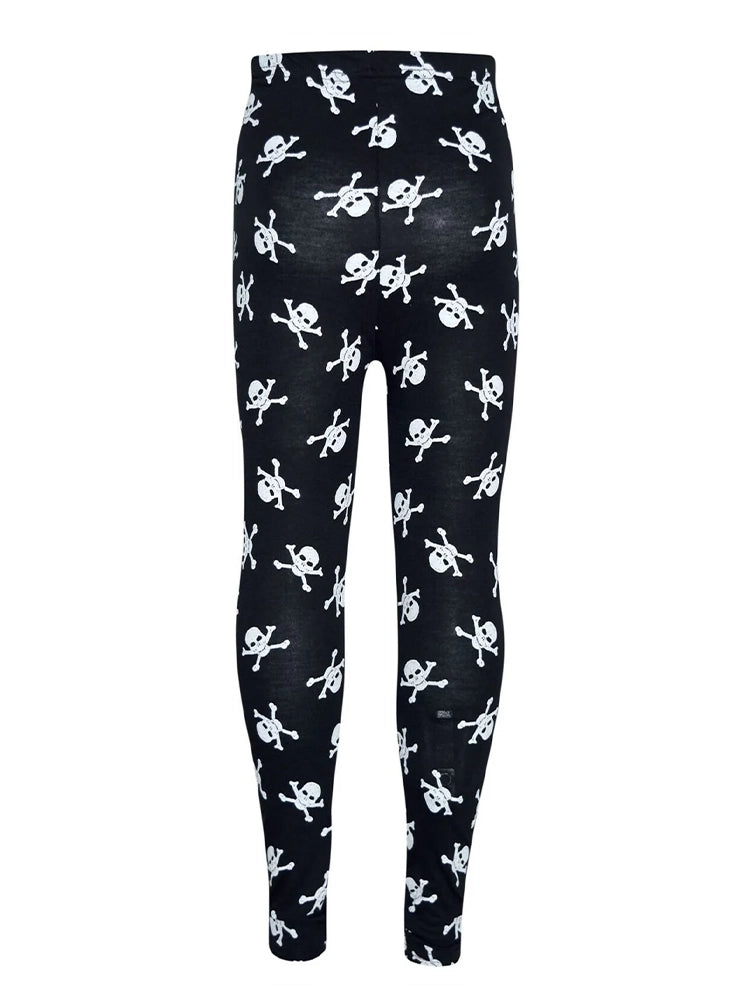Adult Skull Printed Leggings