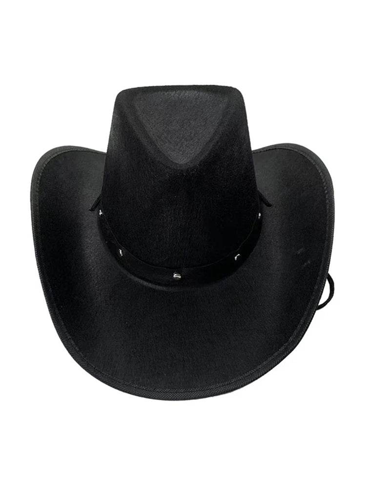 Adult Western Felt Studded Cowboy Hat - thefancydress.co.uk