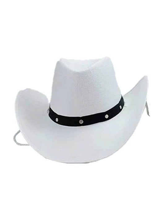 Adult Western Felt Studded Cowboy Hat - thefancydress.co.uk