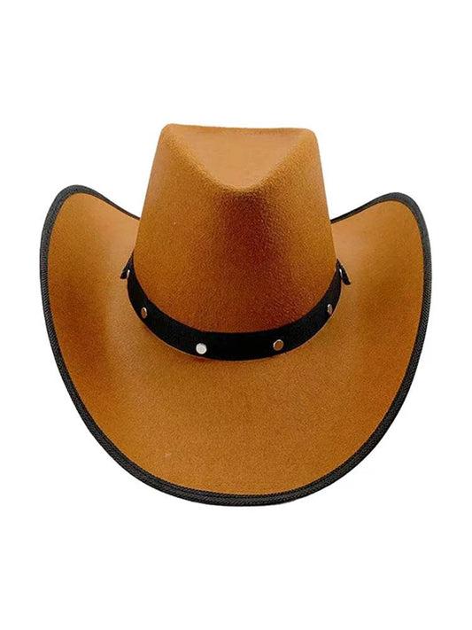 Adult Western Felt Studded Cowboy Hat - thefancydress.co.uk
