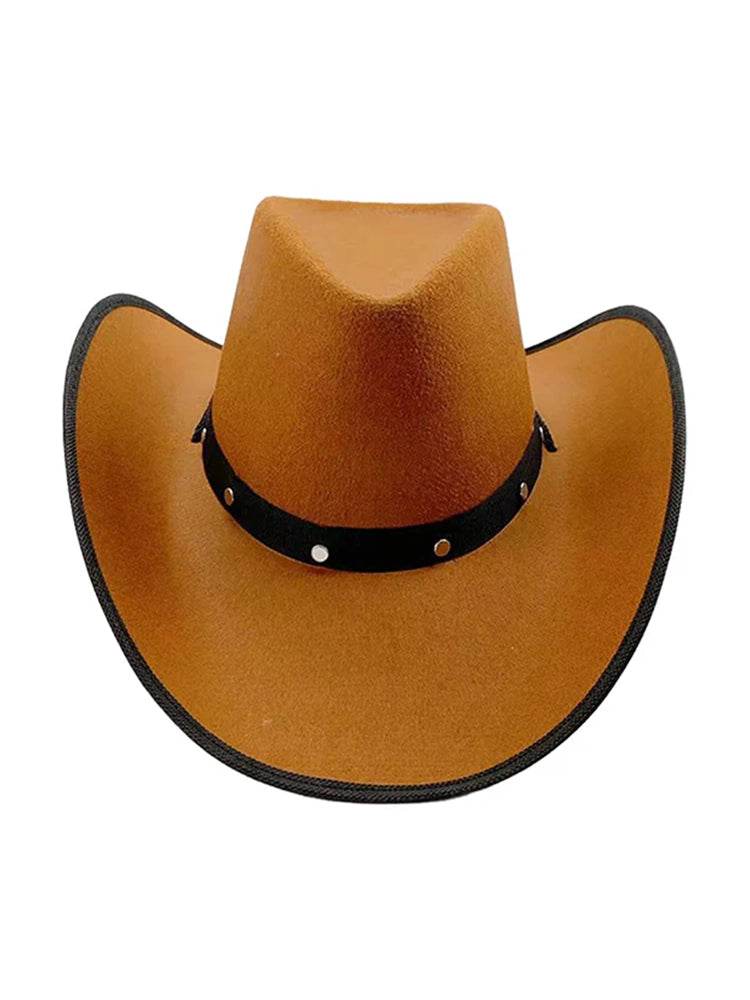 Adult Western Felt Studded Cowboy Hat - thefancydress.co.uk