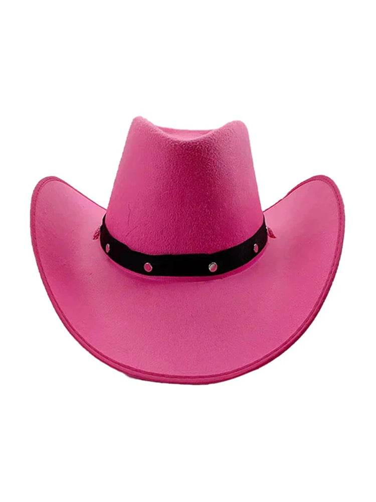 Adult Western Felt Studded Cowboy Hat - thefancydress.co.uk