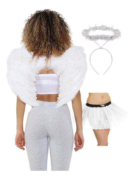 Adult White Angel Set