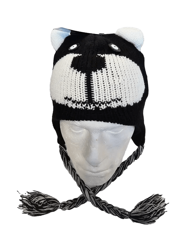 Adult Animal Face Knitted Winter Hats - thefancydress.co.uk