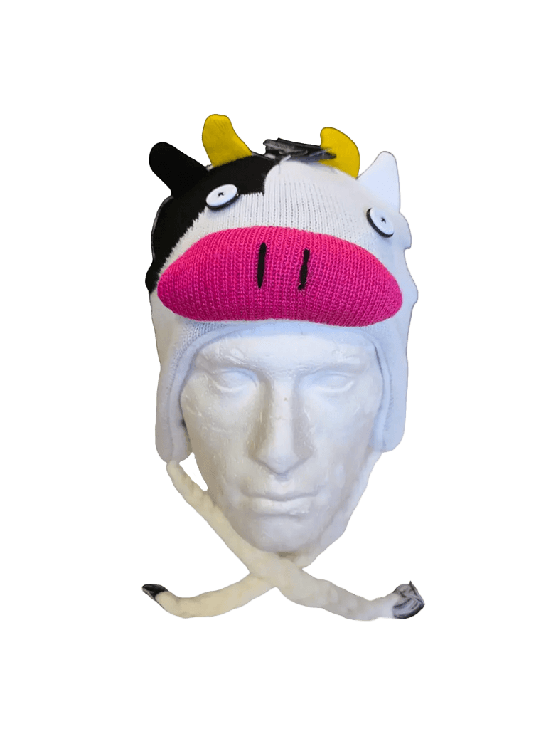 Adult Animal Face Knitted Winter Hats - thefancydress.co.uk