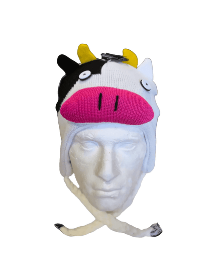 Adult Animal Face Knitted Winter Hats - thefancydress.co.uk